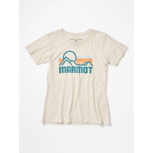 Marmot Coastal Clothes - Womens T-Shirts White CA2013796 Canada